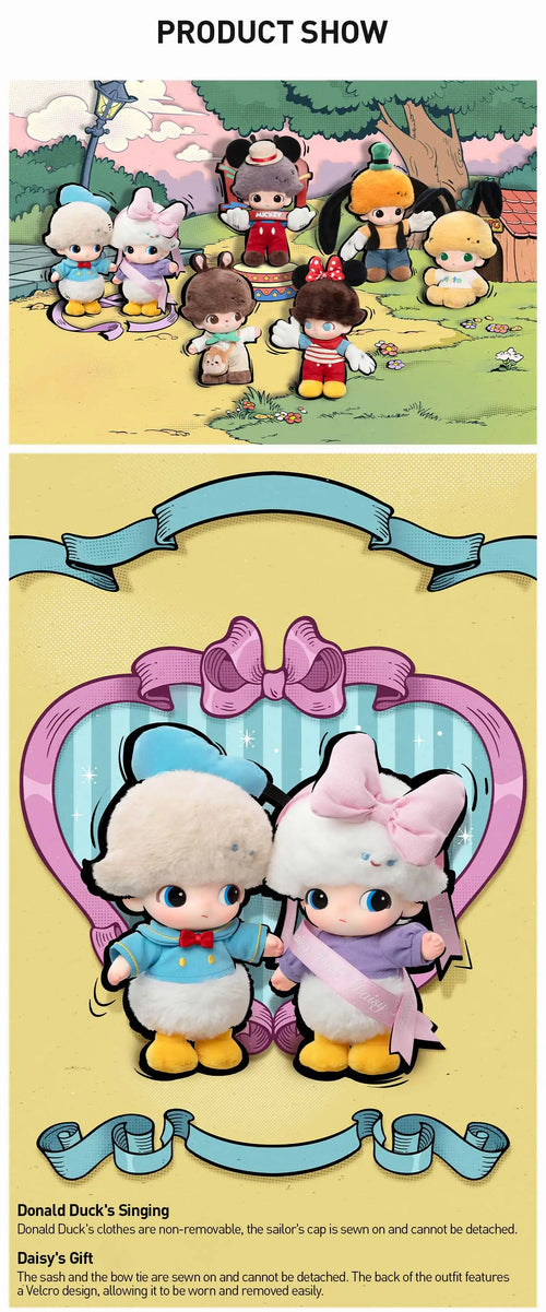 DIMOO WORLD × DISNEY Series-Vinyl Plush Keychain Blind Box