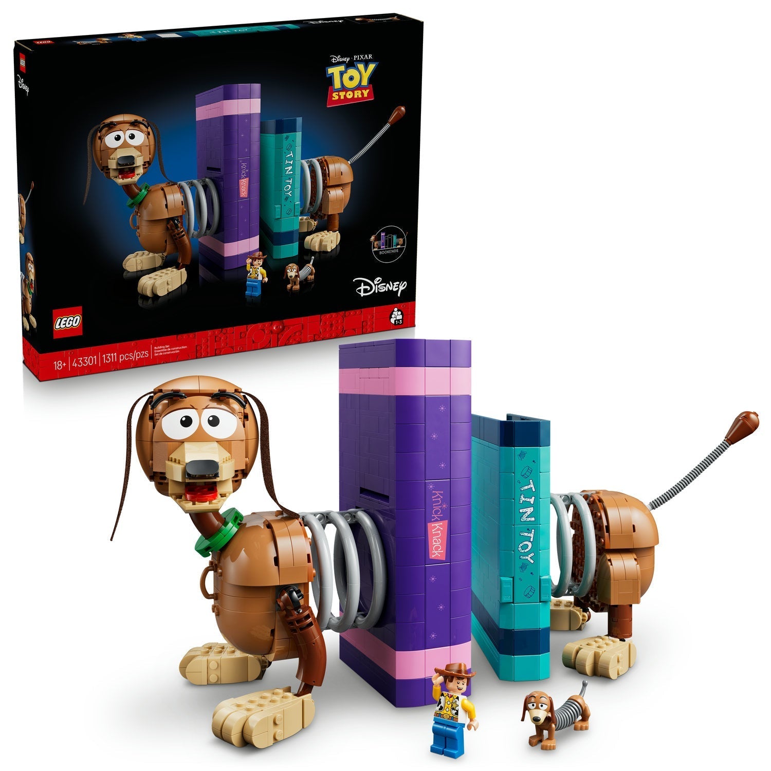 LEGO® Disney Pixar Toy Story Slinky Dog Bookends 43301