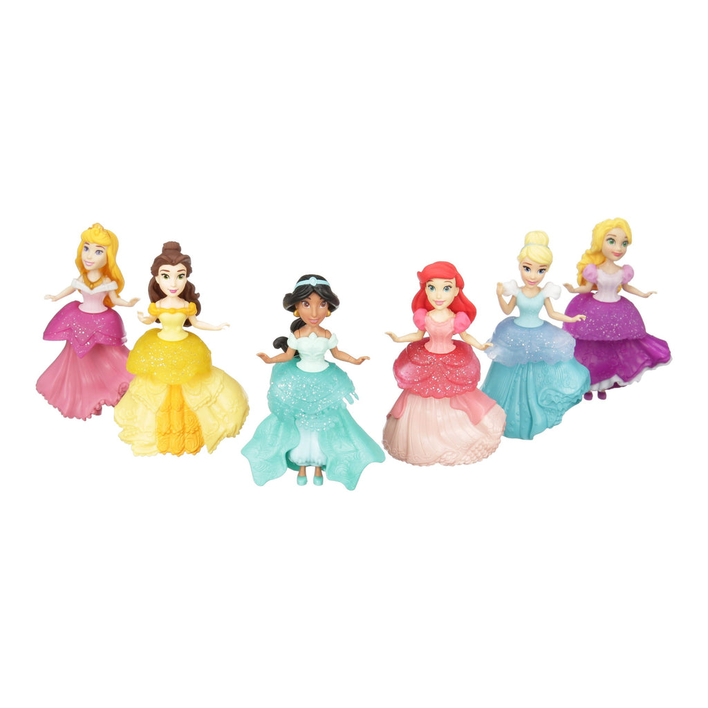 Disney Princess Collectible Fashion Dolls, Set of 6 Includes 6 Royal Clips Fashions