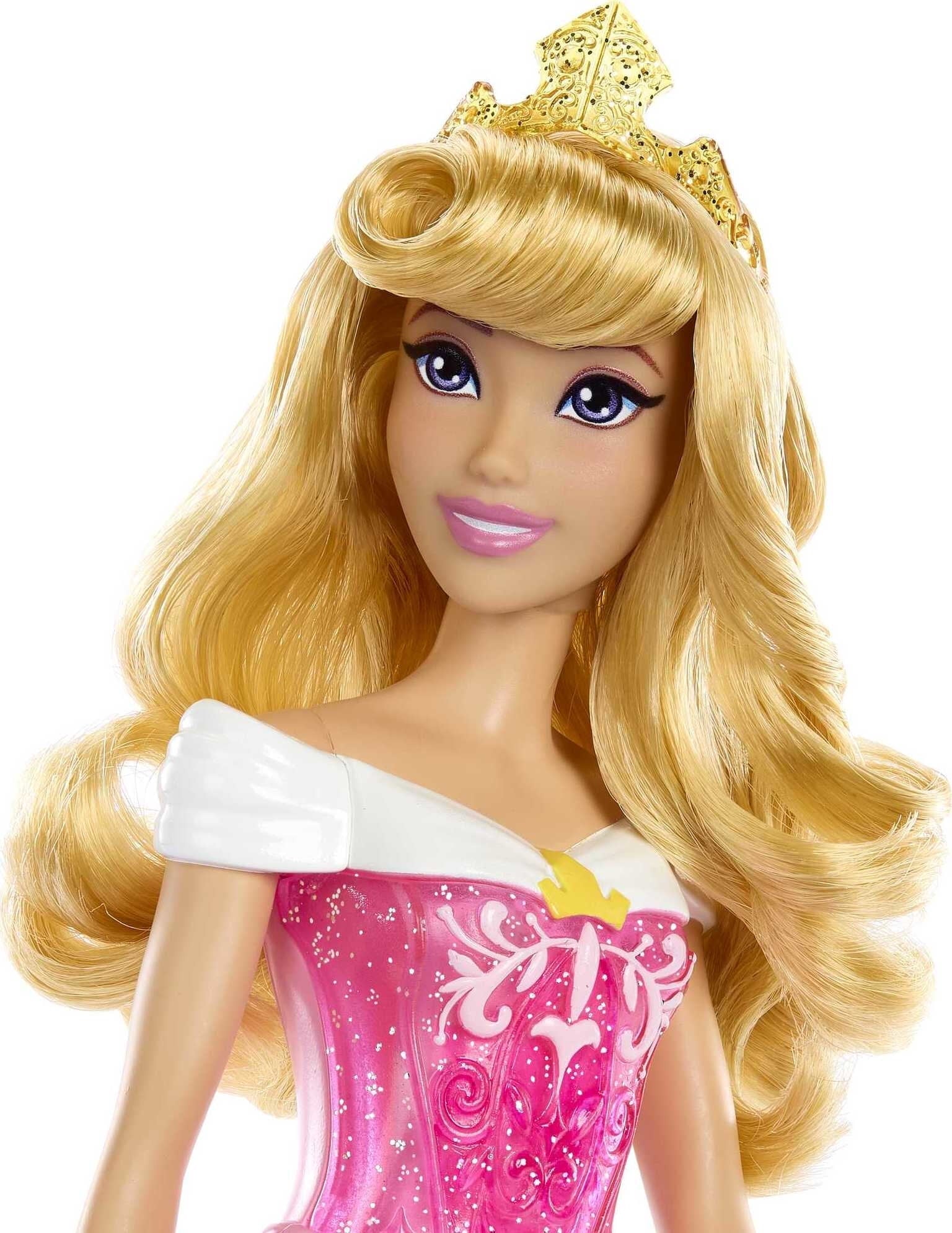 Disney Princess Aurora 11 inch Fashion Doll with Blonde Hair, Purple Eyes & Tiara Accessory