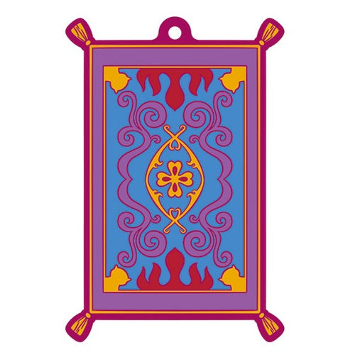 Disney Aladdin Genie Laser Cut Rubber Mascot Key Chain
