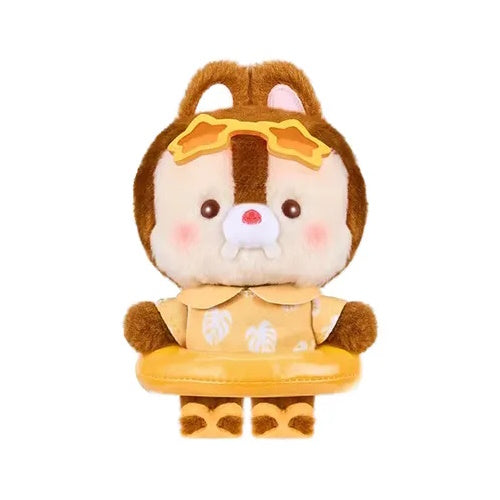 Disney Characters Summer Swim Ring Pendant Toptoy 4-Inch Plush Key Chain