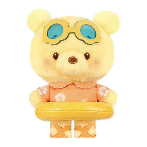 Disney Characters Summer Swim Ring Pendant Toptoy 4-Inch Plush Key Chain