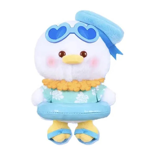 Disney Characters Summer Swim Ring Pendant Toptoy 4-Inch Plush Key Chain