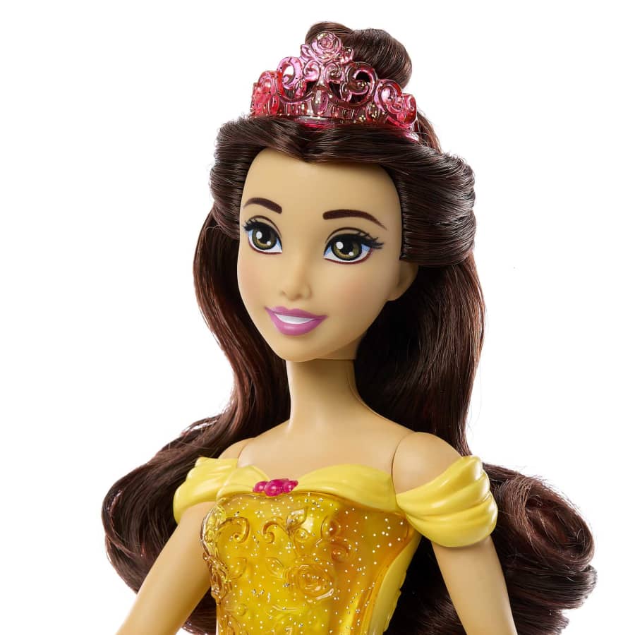 Mattel Disney Princess Belle Doll With Sparkling Fashion & Accessories
