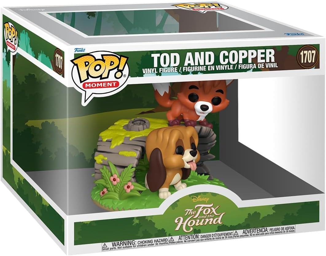 Pop Disney The Fox and the Hound 3.75 Inch Action Figure Deluxe - Tod and Copper #1707